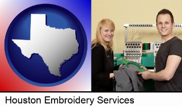 embroidery services company employees in Houston, TX