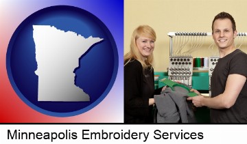 embroidery services company employees in Minneapolis, MN