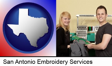 embroidery services company employees in San Antonio, TX