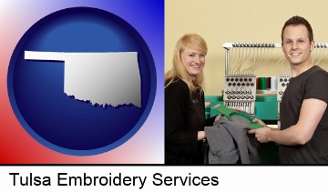 embroidery services company employees in Tulsa, OK