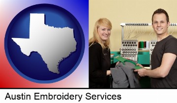 embroidery services company employees in Austin, TX