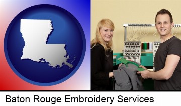 embroidery services company employees in Baton Rouge, LA