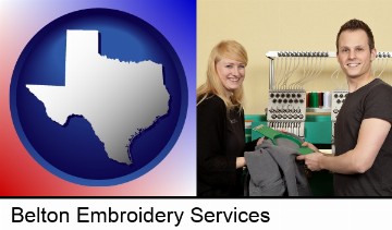 embroidery services company employees in Belton, TX