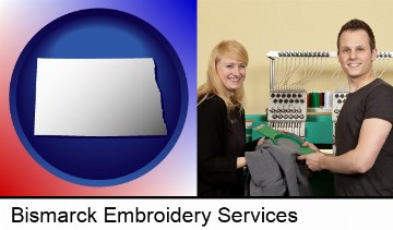 embroidery services company employees in Bismarck, ND