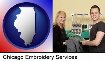 embroidery services company employees in Chicago, IL