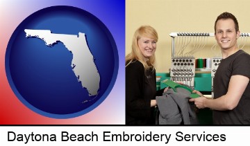 embroidery services company employees in Daytona Beach, FL