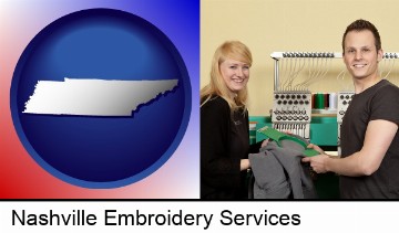 embroidery services company employees in Nashville, TN